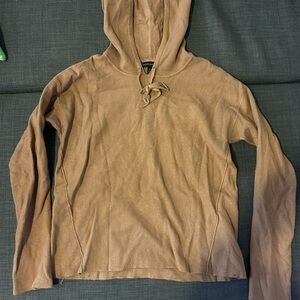 Banana Republic Camel Hooded Knit Pullover